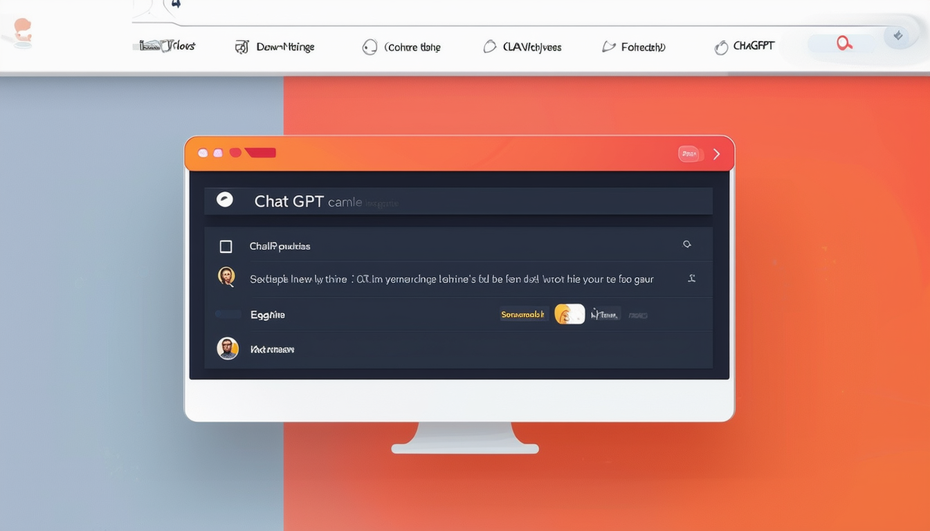 A sleek interface of ChatGPT showcasing the new se